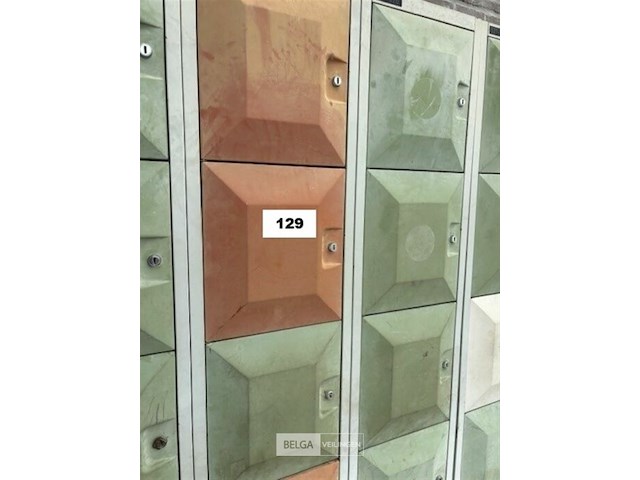Lockers met sleutel + reservesleutel - afbeelding 2 van  4