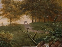 Lodewijk johannes kleyn (1817-1897), figures in an extensive summer landscape between nijmegen and cleve, oil on panel 33.5 x 47.5 cm. (13.18 x 18.69 in.), frame: 50 x 63 cm. (19.67 x 24.80 in.) - afbeelding 5 van  5