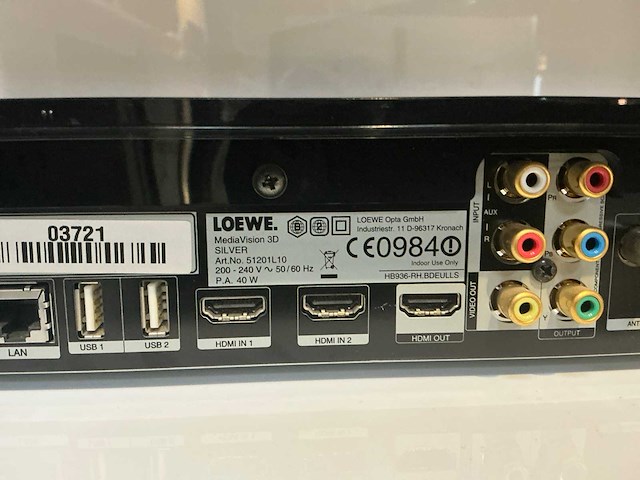 Loewe 3d alu-black mediavision - afbeelding 4 van  5