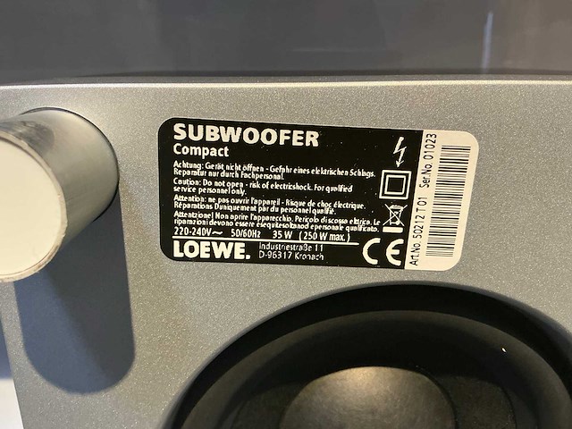 Loewe compact subwoofer - afbeelding 5 van  5