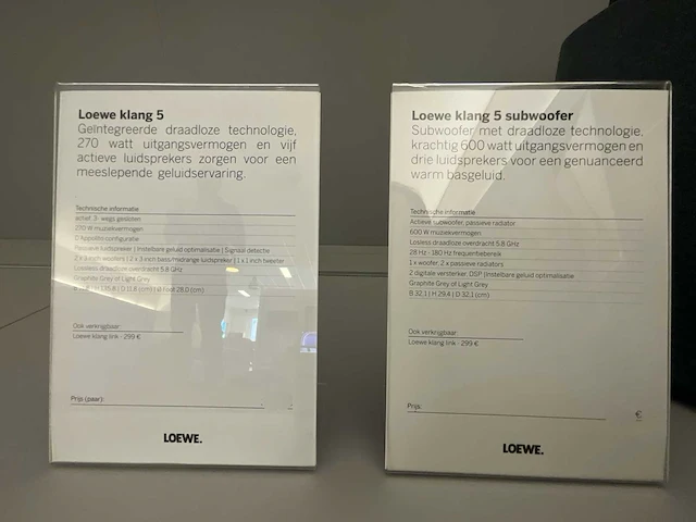 Loewe klang 5 subwoofer / klang 5 - afbeelding 4 van  9