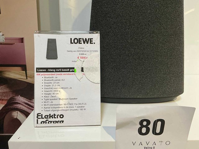 Loewe klang mr5 basalt grey multiroom speaker - afbeelding 5 van  5