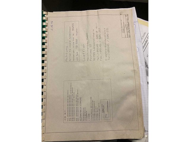 Loffler zaagmachine - 1996 - tb 600 - afbeelding 4 van  16