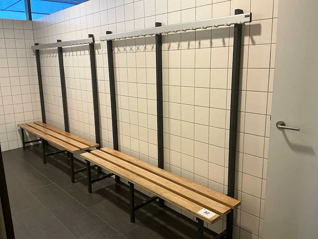 Loggere kleedkamerbank (2x) - afbeelding 1 van  6