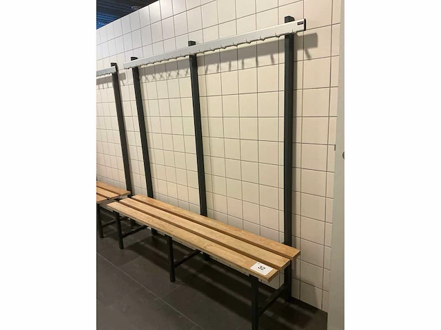 Loggere kleedkamerbank (2x) - afbeelding 2 van  6