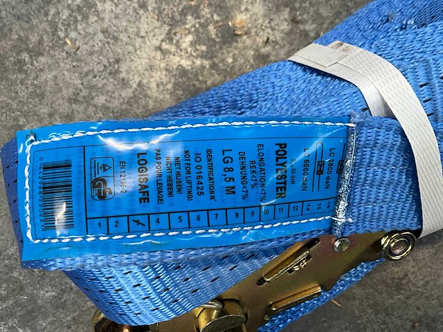 Logisafe lg 8,5 m spanbanden (8x) - afbeelding 2 van  3