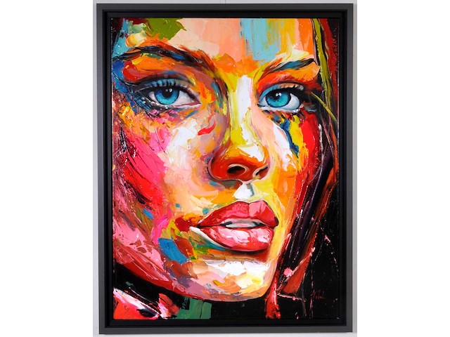 Loîc tuhal - angela - olie op doek - 120x90 cm - afbeelding 1 van  11