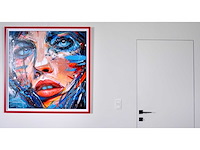 Loîc tuhal - le regard - olie op doek - 100x100 cm - afbeelding 3 van  12