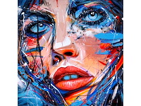 Loîc tuhal - le regard - olie op doek - 100x100 cm - afbeelding 5 van  12