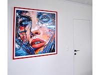 Loîc tuhal - le regard - olie op doek - 100x100 cm - afbeelding 6 van  12
