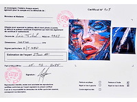 Loîc tuhal - le regard - olie op doek - 100x100 cm - afbeelding 7 van  12