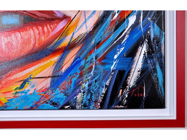 Loîc tuhal - le regard - olie op doek - 100x100 cm - afbeelding 8 van  12