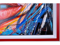 Loîc tuhal - le regard - olie op doek - 100x100 cm - afbeelding 8 van  12