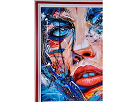 Loîc tuhal - le regard - olie op doek - 100x100 cm - afbeelding 10 van  12