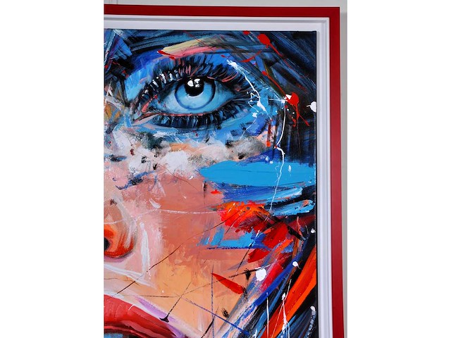 Loîc tuhal - le regard - olie op doek - 100x100 cm - afbeelding 11 van  12
