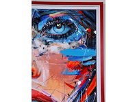 Loîc tuhal - le regard - olie op doek - 100x100 cm - afbeelding 11 van  12