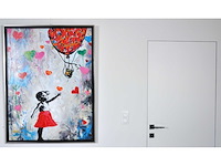 Loïc tuhal - ode aan banksy - olie op doek - 120x90 cm - afbeelding 2 van  12