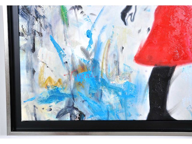 Loïc tuhal - ode aan banksy - olie op doek - 120x90 cm - afbeelding 6 van  12