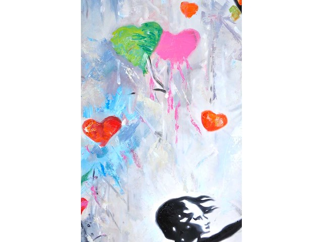 Loïc tuhal - ode aan banksy - olie op doek - 120x90 cm - afbeelding 11 van  12