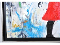 Loïc tuhal - ode aan banksy - olie op doek - 120x90 cm - afbeelding 3 van  8