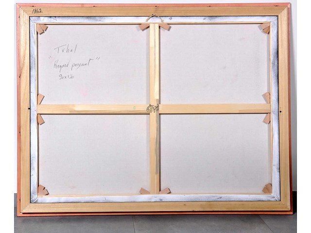 Loîc tuhal - regard perçant - olie op doek - 90x120 cm - afbeelding 3 van  11