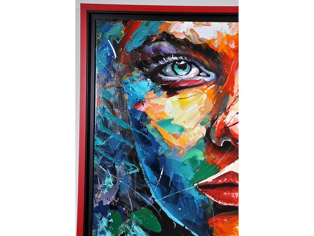 Loîc tuhal - regard perçant - olie op doek - 90x120 cm - afbeelding 8 van  11