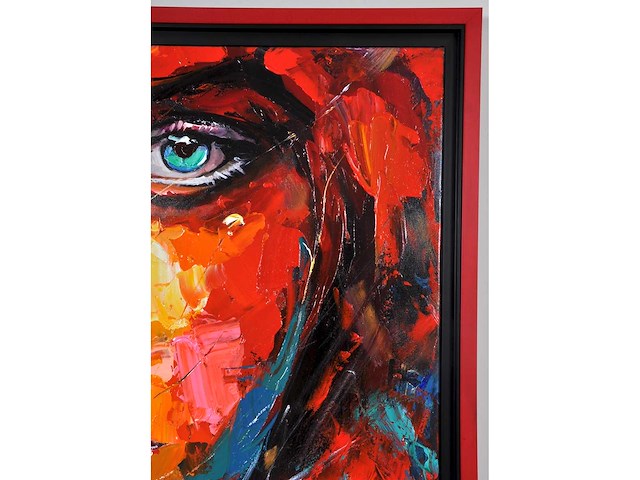 Loîc tuhal - regard perçant - olie op doek - 90x120 cm - afbeelding 9 van  11