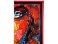 Loîc tuhal - regard perçant - olie op doek - 90x120 cm - afbeelding 9 van  11
