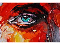 Loîc tuhal - regard perçant - olie op doek - 90x120 cm - afbeelding 10 van  11