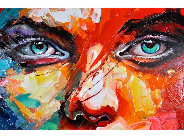 Loîc tuhal - regard perçant - olie op doek - 90x120 cm - afbeelding 11 van  11