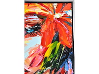 Loîc tuhal - visage - olie op doek - 100x100 cm - afbeelding 4 van  13