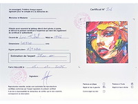 Loîc tuhal - visage - olie op doek - 100x100 cm - afbeelding 10 van  13