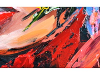 Loîc tuhal - visage - olie op doek - 100x100 cm - afbeelding 11 van  13