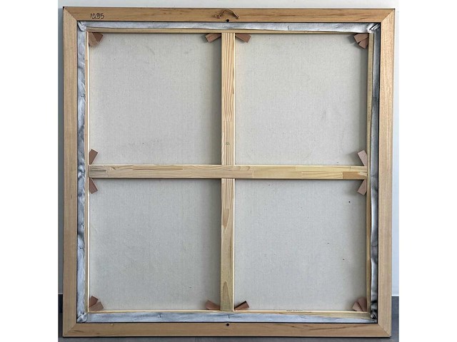Loîc tuhal - visage - olie op doek - 100x100 cm - afbeelding 2 van  10