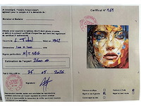 Loîc tuhal - visage - olie op doek - 100x100 cm - afbeelding 4 van  10