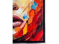 Loîc tuhal - visage - olie op doek - 100x100 cm - afbeelding 5 van  10