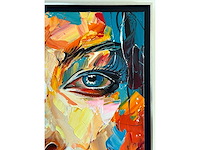 Loîc tuhal - visage - olie op doek - 100x100 cm - afbeelding 6 van  10