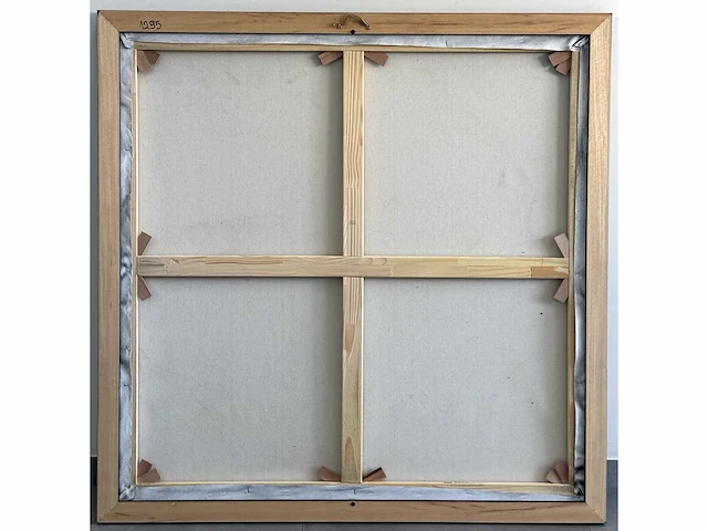 Loîc tuhal - visage - olie op doek - 100x100 cm - afbeelding 2 van  10