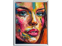 Loîc tuhal - visage - olie op doek - 120x90 cm