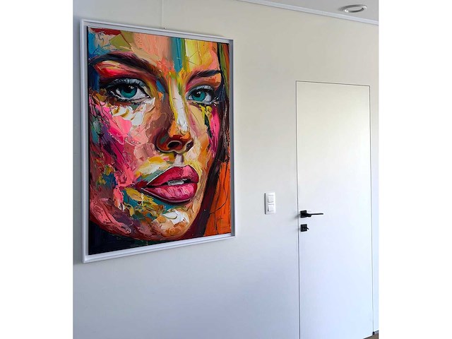 Loîc tuhal - visage - olie op doek - 120x90 cm - afbeelding 1 van  3
