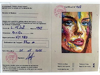 Loîc tuhal - visage - olie op doek - 120x90 cm - afbeelding 4 van  10