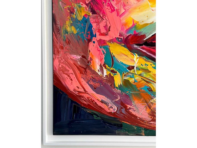Loîc tuhal - visage - olie op doek - 120x90 cm - afbeelding 2 van  3