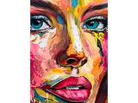 Loîc tuhal - visage - olie op doek - 120x90 cm - afbeelding 8 van  10
