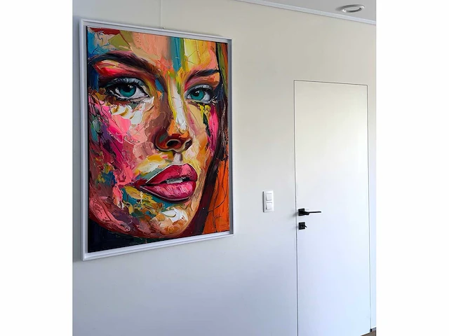 Loîc tuhal - visage - olie op doek - 120x90 cm - afbeelding 2 van  10