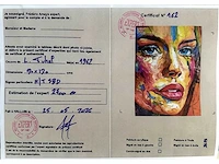 Loîc tuhal - visage - olie op doek - 120x90 cm - afbeelding 3 van  10