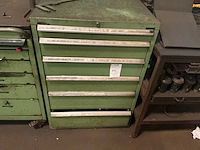 Lokoma 6–laden werkplaatskast met inhoud - afbeelding 2 van  6