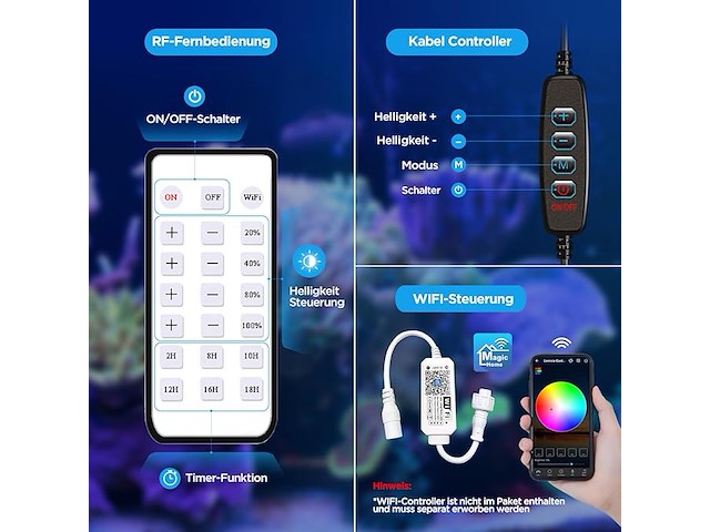 Lominie led-aquariumverlichting - afbeelding 3 van  5