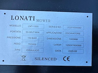 Lonati - 2025 - lnt-1000 - klepelmaaier passend op graafmachine - afbeelding 2 van  6