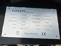 Lonati - 2025 - lnt-800 - klepelmaaier voor graafmachine - afbeelding 3 van  11