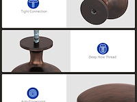 Lontan metalen keukenknoppen (goud) - afbeelding 3 van  4